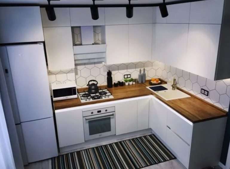 Дизайн угловых кухонь для маленьких кухонь