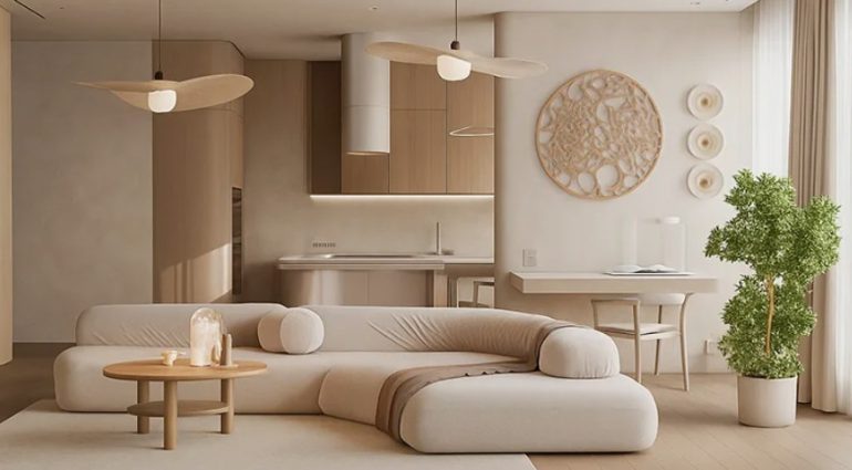 Тёплый минимализм и джапанди: как недорого обновить интерьер в трендах 2026 года