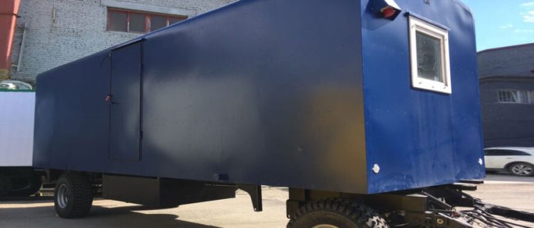 Вагончики на колесах для временного проживания и работы