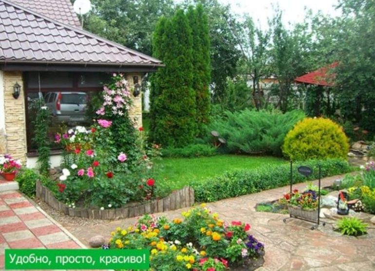 Благоустройство участка в Подмосковье